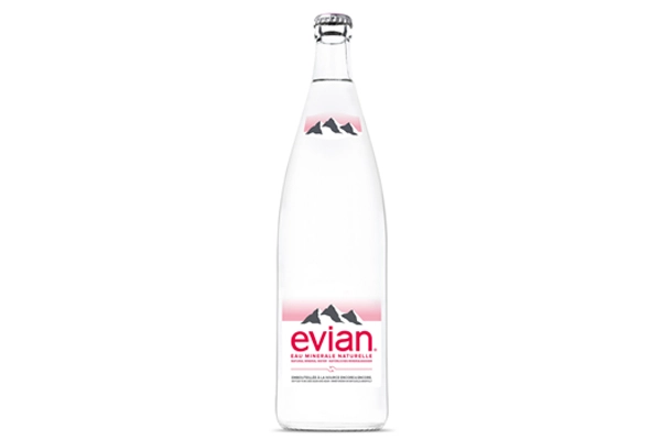 Evian en verre 1l